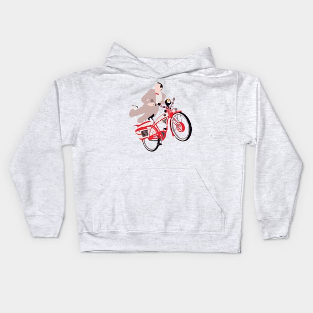 Pee Wee's Big Adventure Kids Hoodie by FutureSpaceDesigns